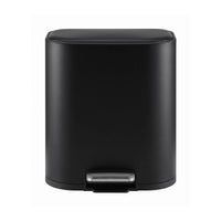 Cefito 20L Trash Bin Steel Pedal Bins Soft Close Kitchen Rubbish Waste Can Black