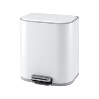 Cefito 20L Trash Bin Steel Pedal Bins Soft Close Kitchen Rubbish Waste Can White