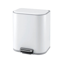 Cefito 20L Trash Bin Steel Pedal Bins Soft Close Kitchen Rubbish Waste Can White