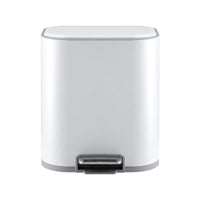 Cefito 20L Trash Bin Steel Pedal Bins Soft Close Kitchen Rubbish Waste Can White