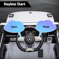 Kids Electric Ride On Car G63 Toy Cars Remote Control White