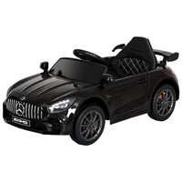 Kids Electric Ride On Car Mercedes-Benz AMG GTR Licensed Toy Cars Remote Black