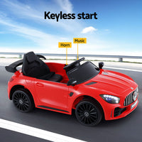 Kids Electric Ride On Car Mercedes-Benz AMG GTR Licensed Toy Cars Remote Red