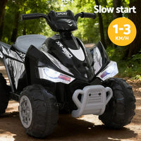 Rigo Kids Ride On Car ATV Quad Motorbike Electric Outdoor Toys 12V Black