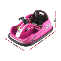 Kids Ride On Car Bumper Kart 6V Electric Toys Cars Remote Control Pink