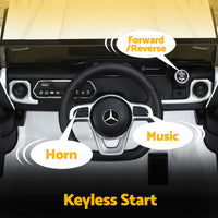 Kids Ride On Car Licensed G500 Electric Toys Horn Remote 12V White