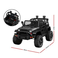 Rigo Kids Electric Ride On Car Jeep Toy Cars Remote 12V Black