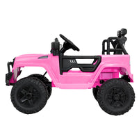 Kids Electric Ride On Car Jeep Toy Cars Remote 12V Pink