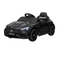 Ride On Car Licensed Mercedes Benz AMGC63 Kids Electric Car 12V Music Black