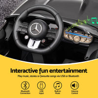 Ride On Car Licensed Mercedes Benz AMGC63 Kids Electric Car 12V Music Black