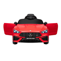 Ride On Car Licensed Mercedes Benz AMGC63 Kids Electric Car 12V Music Red