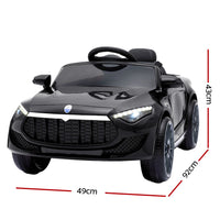 Kids Electric Ride On Car Toys Cars Horn Music Remote Control 12V Black