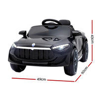 Kids Electric Ride On Car Toys Cars Horn Music Remote Control 12V Black