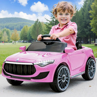 Kids Electric Ride On Car Toys Cars Headlight Music Remote Control 12V Pink