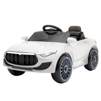 Kids Electric Ride On Car Cars Music Headlight Remote Control 12V White