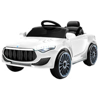 Kids Electric Ride On Car Cars Music Headlight Remote Control 12V White