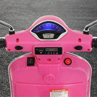 Kids Electric Ride On Car Motorcycle Motorbike Vespa Licensed GTS Pink