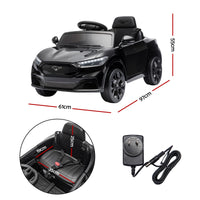 Kids Ride On Car 12V Licensed Ford Electric Toy with Remote Control Horn Music 97x61cm Black