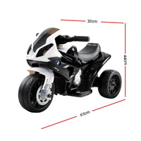 Kids Ride On Car Electric Ride On Cars Motorcycle Motorbike BMW Licensed S1000RR Black