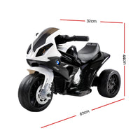 Kids Ride On Car Electric Ride On Cars Motorcycle Motorbike BMW Licensed S1000RR Black