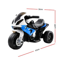 Kids Electric Ride On Car Police Motorcycle Motorbike BMW Licensed S1000RR Blue