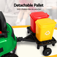 Kids Electric Ride On Car Street Sweeper Truck Toy Cars Remote 12V Green