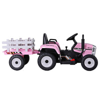 Kids Electric Ride On Car Tractor Toy Cars 12V Pink