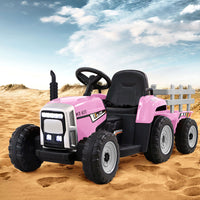 Kids Electric Ride On Car Tractor Toy Cars 12V Pink