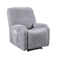 Artiss Recliner Chair Covers with Storage Side Pockets Grey