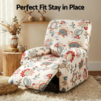 Artiss Stretch Kids Recliner Cover 4-Pieces Recliner Chair Slipcovers Printed Polyester