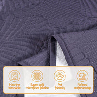 Artiss Quilted Recliner Chair Covers 100% Waterproof Recliner Slipcovers Grey