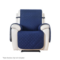 Artiss Recliner Chair Cover Water Repellent Furniture Protector Armchair Slipcover, Navy Blue