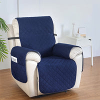 Artiss Recliner Chair Cover Water Repellent Furniture Protector Armchair Slipcover, Navy Blue