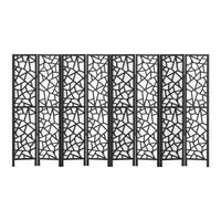 Artiss 8 Panel Room Divider Screen 325x170cm Clover Black