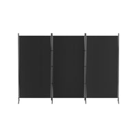 Artiss 3 Panel Room Divider Screen 260x180cm Fabric Black