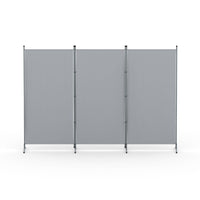Artiss 3 Panel Room Divider Set of 2 Folding Privacy Screen Fabric Room Separator Partition Grey