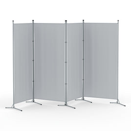 Artiss 4 Panel Room Divider Screen 345x180cm Fabric Grey