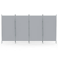 Artiss 4 Panel Room Divider Screen 345x180cm Fabric Grey