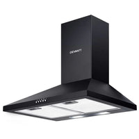 Devanti 600mm Range Hood 60cm Rangehood Black