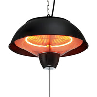 Devanti 1500W Electric Patio Infrared Heater Hanging Heaters Ceiling Mounted Remote