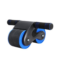 Everfit Ab Roller Automatic Rebound Abdominal Wheel Home Gym Workout Blue