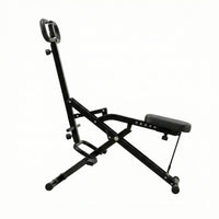 Everfit Foldable Squat Machine Deep Squat Rowing Machine 5 Adjustable Seat Home Gym