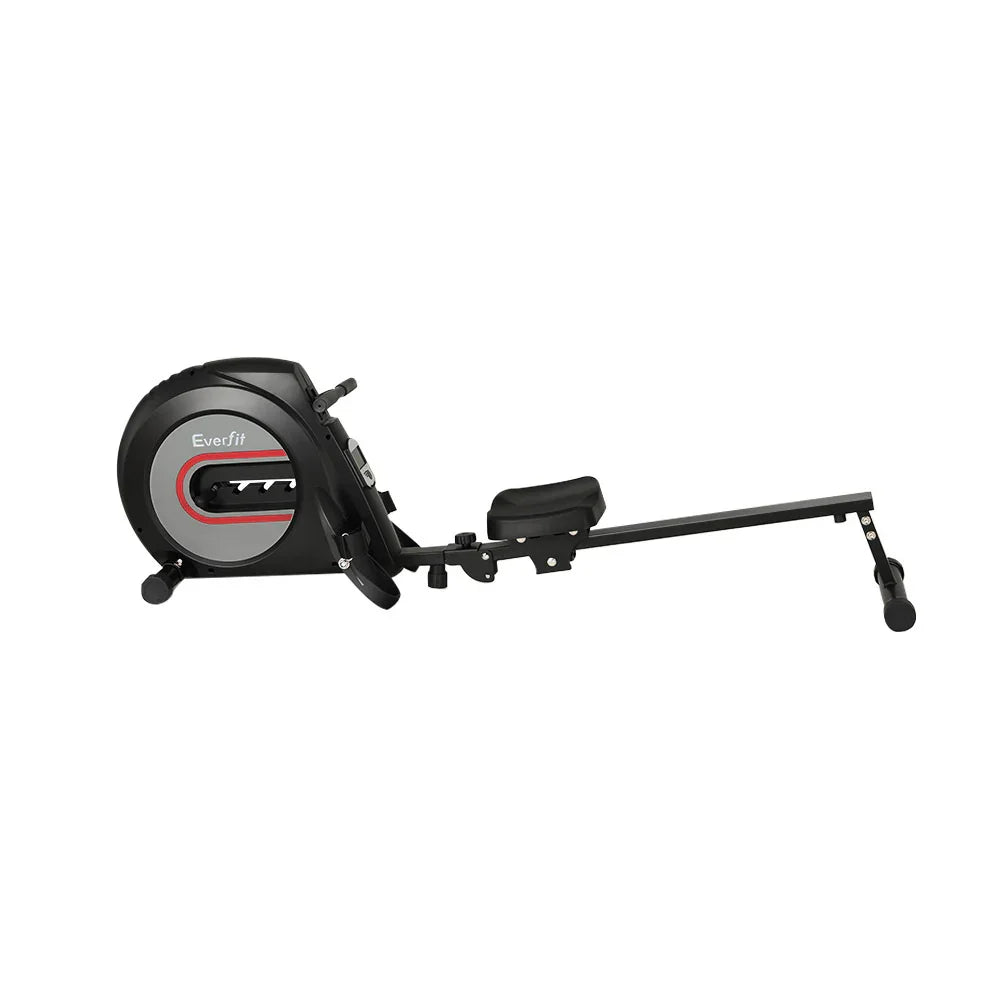 Rowing Machine Rower Elastic Rope Resistance Fitness Home Cardio Black ...