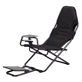 Artiss Steel Foldable Racing Simulator Cockpit Seat Wheel Stand Gear Shifter Mount Black