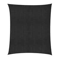 Instahut Sun Shade Sail Cloth 98% UV Block Outdoor Canopy Rectangle 5X6M Black