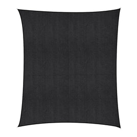 Instahut Sun Shade Sail Cloth 98% UV Block Outdoor Canopy Rectangle 5X6M Black