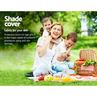 Instahut Shade Sail 5x6m Rectangle 185GSM 95% Sand Shade Cloth