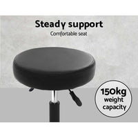 2x Salon Stool Round Swivel Chair