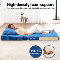 Artiss Convertible Folding Sofa Bed Armless Lounger Foam Floor Sofas Futons Couches
