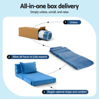 Artiss Convertible Folding Sofa Bed Armless Lounger Foam Floor Sofas Futons Couches